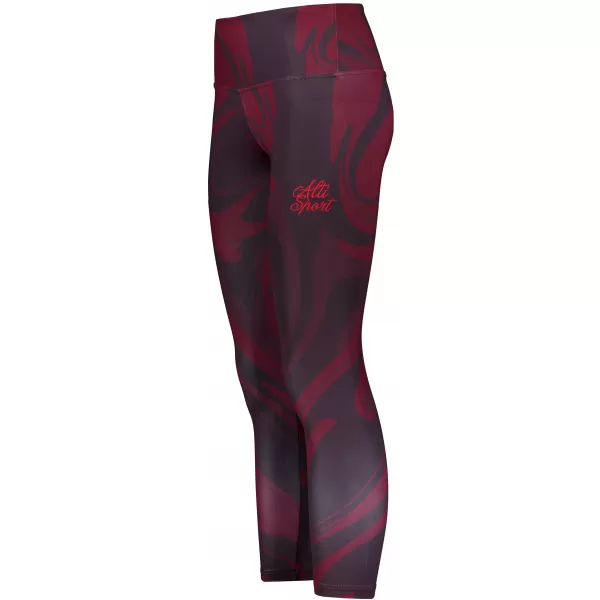 Dámske dlhé prémiové legíny ALTISPORT VOJ/ALW072LEG01 VÍNOVO ČERVENÉ 