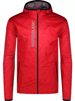 Pánska ľahká softshell bunda NORDBLANC Shapes NBWSM8100 červená