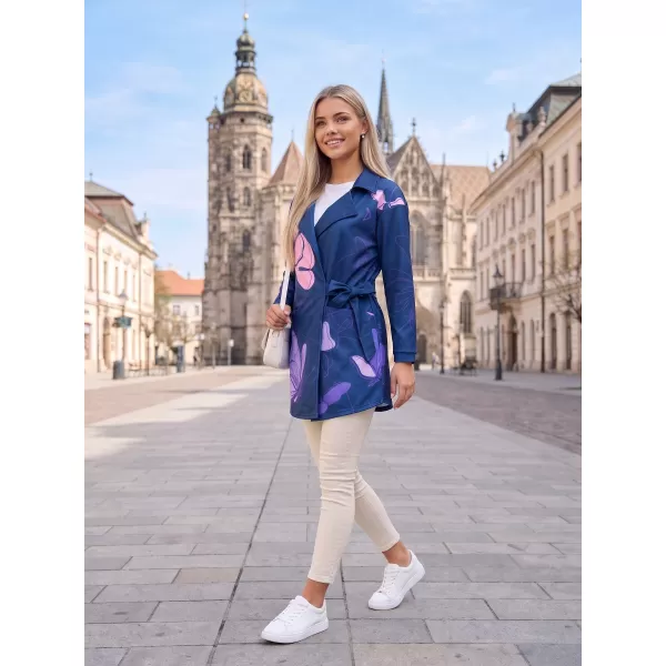  Dámska prémiová taška na mikinu ALTISPORT VOJ/ALW086MI05 TMAVO MODRO-FIALOVÁ 