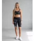 Dámske legíny nad kolená premium ALTISPORT VOJ/ALW083LEG02 ČIERNOBIELY