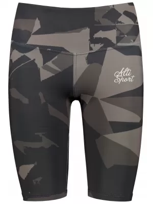 Dámske legíny nad kolená premium ALTISPORT VOJ/ALW080LEG02 TMAVO HNEDÁ