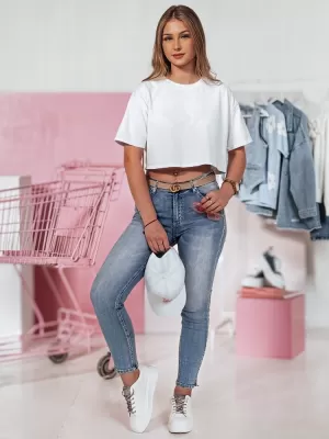 Dámske nohavice DSTREET DENZEL UY2378 MODRÁ