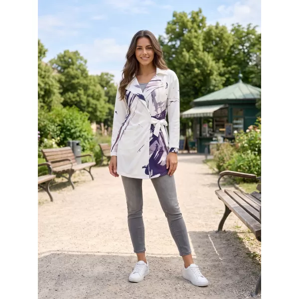  Dámska prémiová taška na mikinu ALTISPORT VOJ/ALW074MI05 BIELA FIALOVÁ 