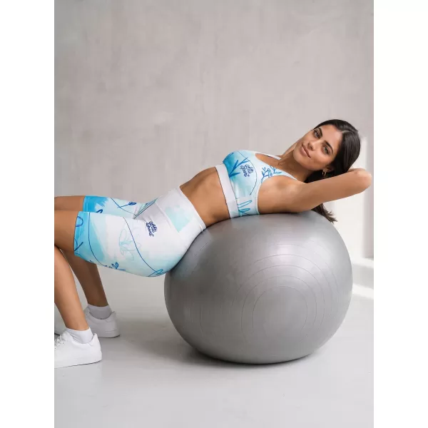  Dámske legíny nad kolená premium ALTISPORT VOJ/ALW083LEG02 BIELA MODRÁ 