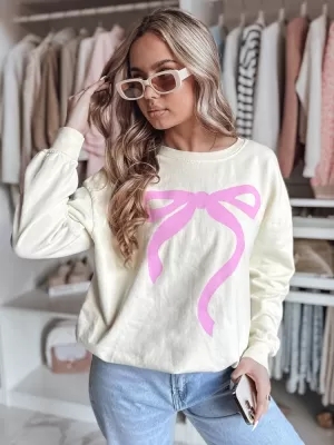 Dámska oversize mikina DSTREET SOFTTIE BY1356 BÉŽOVÁ