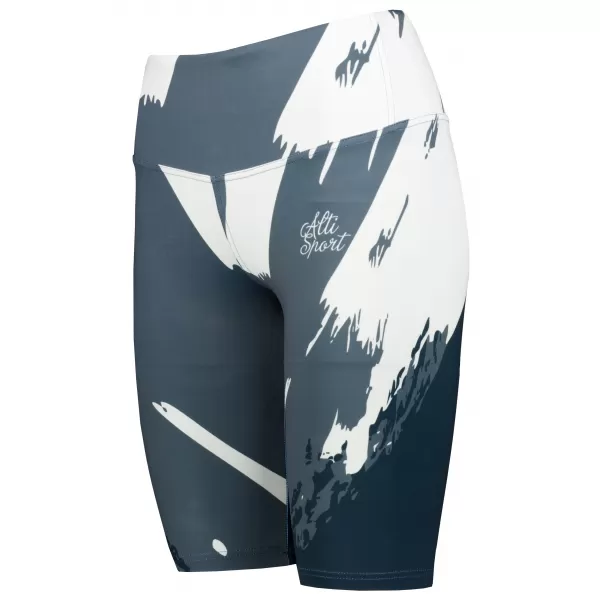  Dámske legíny nad kolená premium ALTISPORT VOJ/ALW081LEG02 ČIERNO-ŠEDÁ 