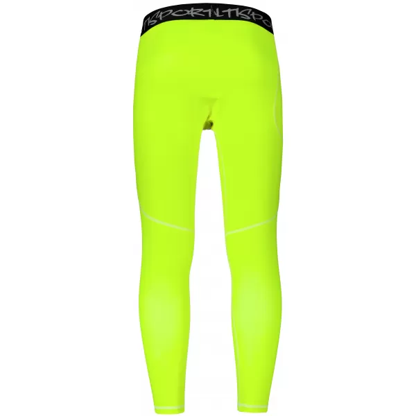  Dlhé pánske prémiové športové legíny ALTISPORT VOJ/ALM000LEG01 FLUO-ŽLTÁ 