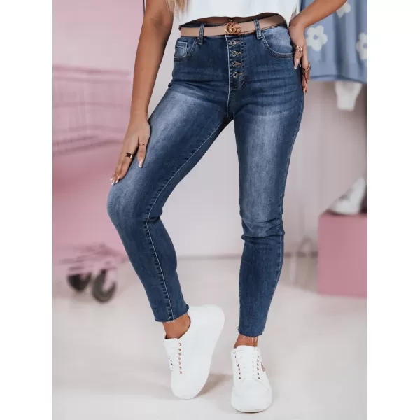  Dámske nohavice DSTREET SKYFINE UY2361 MODRÁ 
