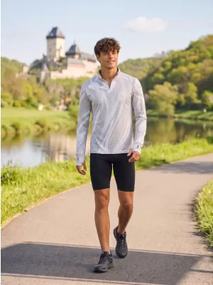 Pánska športová mikina premium plus ALTISPORT VOJ/ALM072MI04 SIVÁ