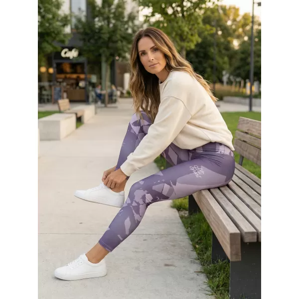  Dámske dlhé prémiové legíny ALTISPORT VOJ/ALW080LEG01 SIVOFIALOVÁ 