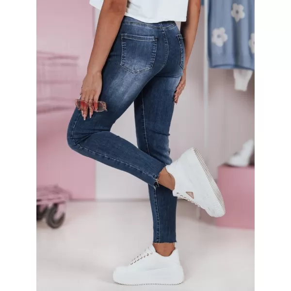  Dámske nohavice DSTREET SKYFINE UY2361 MODRÁ 
