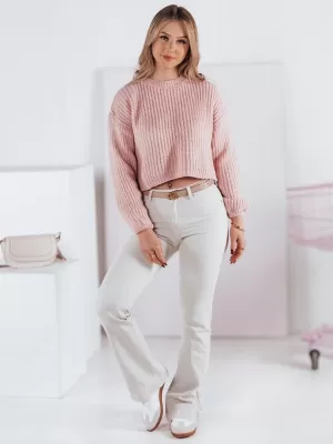 Dámske nohavice DSTREET FLAREJOY UY2367 BÉŽOVÁ
