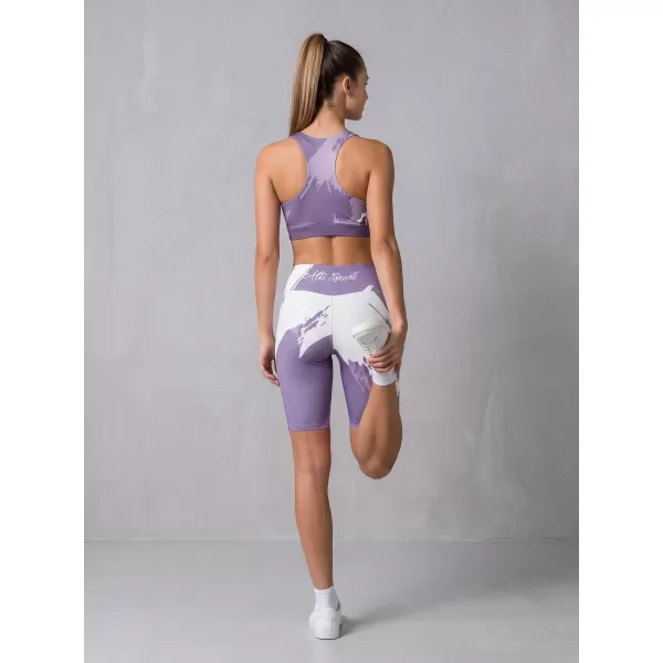  Dámske legíny nad kolená premium ALTISPORT VOJ/ALW081LEG02 FIALOVÁ 