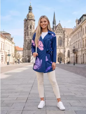 Dámska prémiová taška na mikinu ALTISPORT VOJ/ALW086MI05 TMAVO MODRO-FIALOVÁ