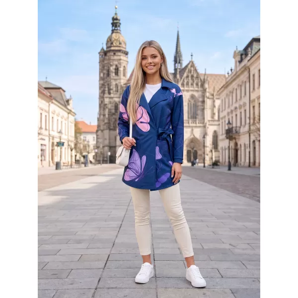  Dámska prémiová taška na mikinu ALTISPORT VOJ/ALW086MI05 TMAVO MODRO-FIALOVÁ 
