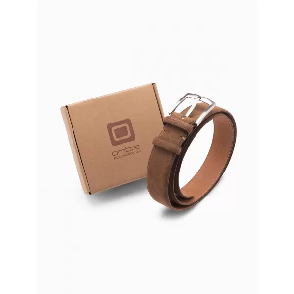  Pánsky opasok OMBRE OU-ACBE-0112 HNEDÁ 