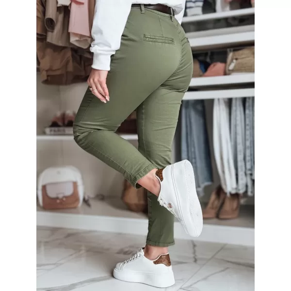  Dámske nohavice DSTREET UY2575 KHAKI 