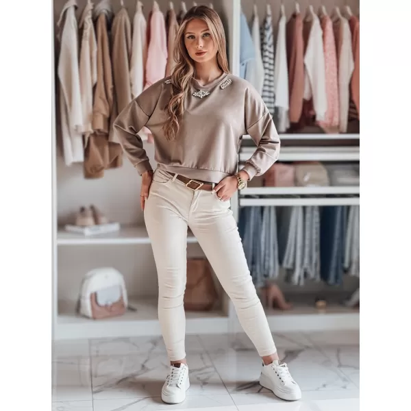  Dámske džínsy DSTREET LODGE UY2434 BÉŽOVÁ 