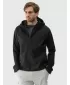 Pánska bunda so softshell 4F WSS25TSOFM313 HLBOKÝ ČIERNY