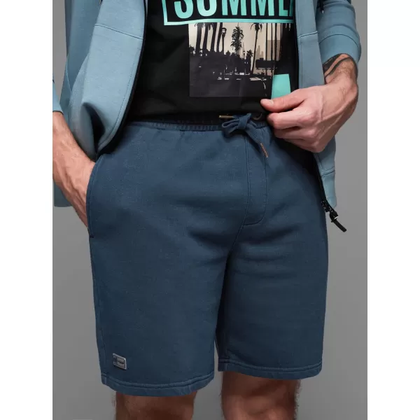  Pánske šortky OMBRE OM-SRWS-0122 NÁMORNÍCKA MODRÁ 