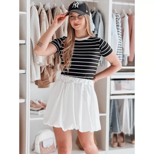  Dámska sukňa DSTREET CY0501 BIELA 