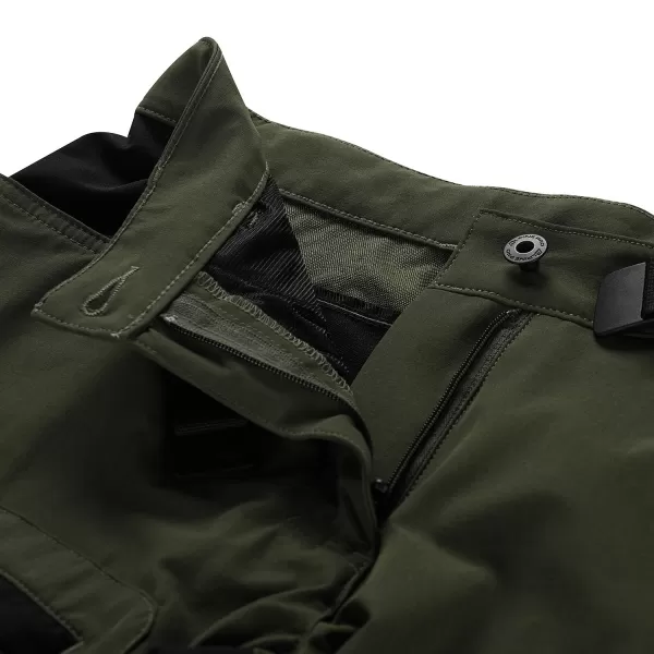  Ženské softshell nohavice ALPINE PRO AKANA 2 ZELENÝ 