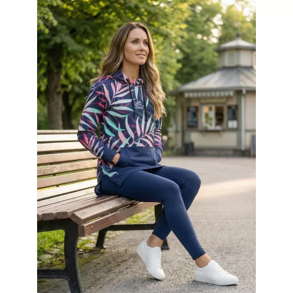  Dámska funkčná predĺžená mikina premium ALTISPORT VOJ/ALW094MI03 RUŽOVÁ/MÄTOVÁ 