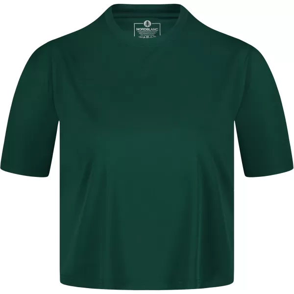  Dámsky funkčný crop top NORDBLANC NBSLF8028 ZELENÁ 