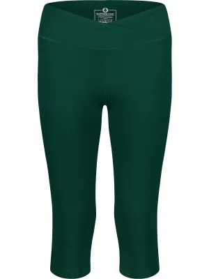 Dámske 3/4 fitness legíny NORDBLANC NBSPL8037 TMAVO ZELENÁ