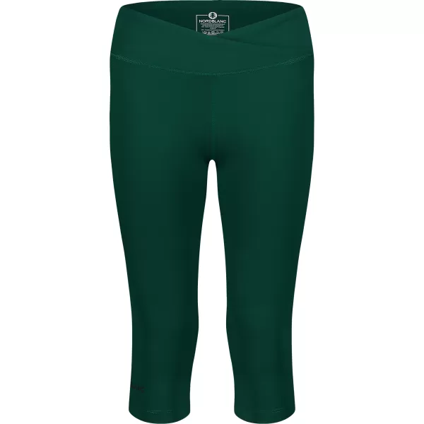  Dámske 3/4 fitness legíny NORDBLANC NBSPL8037 TMAVO ZELENÁ 