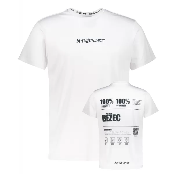  Prémiové pánske funkčné tričko ALTISPORT BĚŽEC VOJ/ALM091TR01 BIELA 
