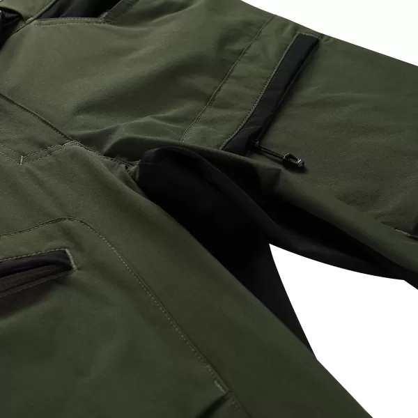  Ženské softshell nohavice ALPINE PRO AKANA 2 ZELENÝ 