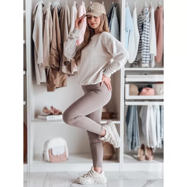  Dámske legíny DSTREET UY2597 TMAVO ŠEDÁ 