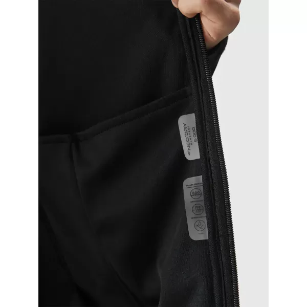  Pánska bunda so softshell 4F WSS25TSOFM324 HLBOKÝ ČIERNY 