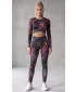 Dámsky prémiový funkčný crop top s dlhým rukávom ALTISPORT VOJ/ALW082TR04 ČIERNA