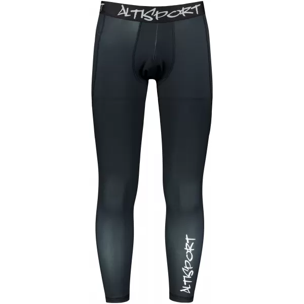  Dlhé pánske prémiové športové legíny ALTISPORT VOJ/ALM000LEG01 ČIERNA 