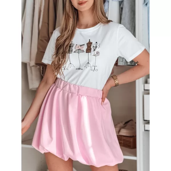  Dámska sukňa DSTREET CY0504 RUŽOVÁ 