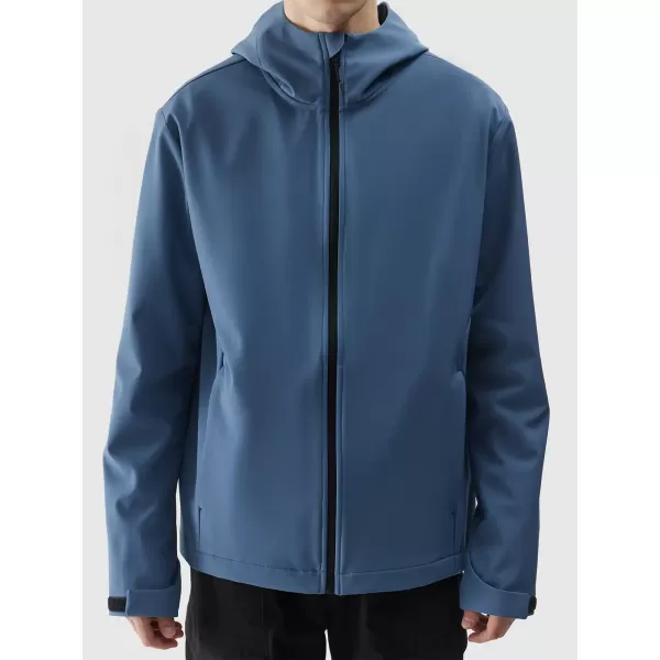  Pánska bunda so softshell 4F WSS25TSOFM324 DŽÍNSOVINA 