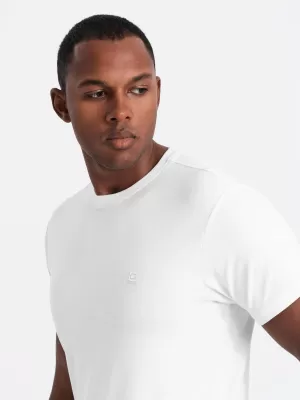Pánske tričko OMBRE OM-TSBS-0232 BIELA/NÁMORNÍCKA