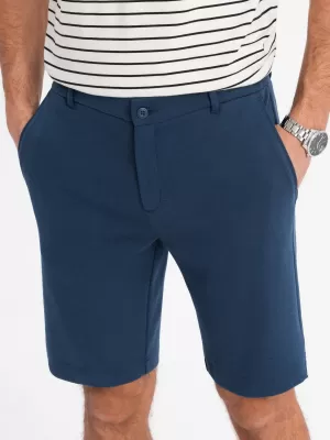 Pánske šortky OMBRE OM-SRCS-0166 NÁMORNÍCKA MODRÁ