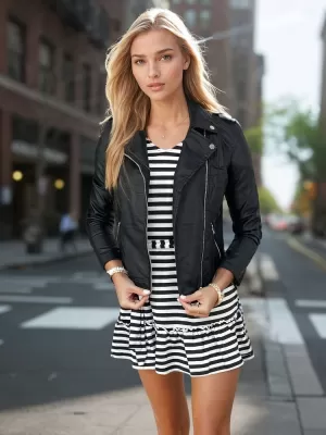 Dámska bunda DSTREET NESSI TY3455 ČIERNA