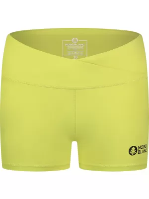 Dámske fitness šortky NORDBLANC NBSPL8038 JANTÁROVÁ