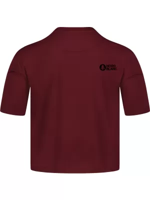 Dámsky funkčný crop top NORDBLANC NBSLF8028 BORDOVÁ