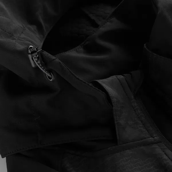  Pánska bunda so softshell ALPINE PRO HOOR ČIERNY 