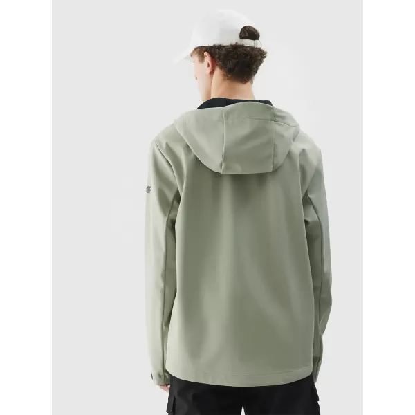  Pánska bunda so softshell 4F WSS25TSOFM324 OLIVOVÝ 