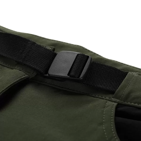  Ženské softshell nohavice ALPINE PRO AKANA 2 ZELENÝ 