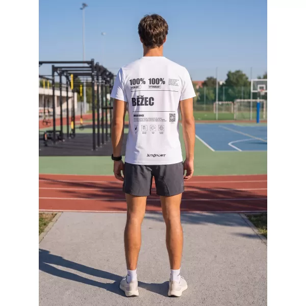  Prémiové pánske funkčné tričko ALTISPORT BĚŽEC VOJ/ALM091TR01 BIELA 