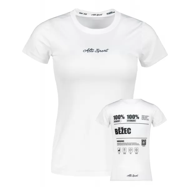  Dámske prémiové funkčné tričko ALTISPORT BĚŽEC VOJ/ALW091TR01 BIELA 