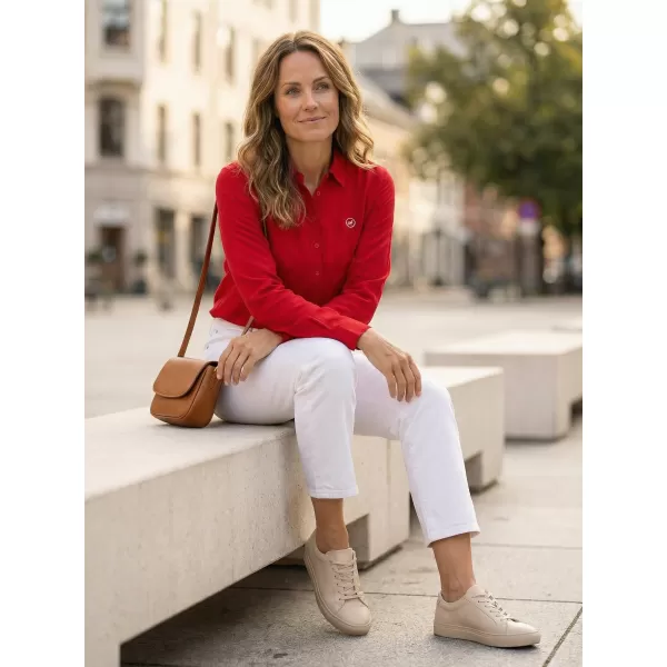  Dámska košeľa ALTISPORT ELOISA ČERVENÁ 