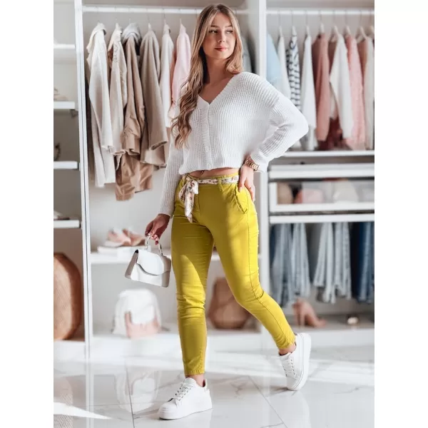  Dámske nohavice DSTREET ROSSALI UY2533 KARAMEL 